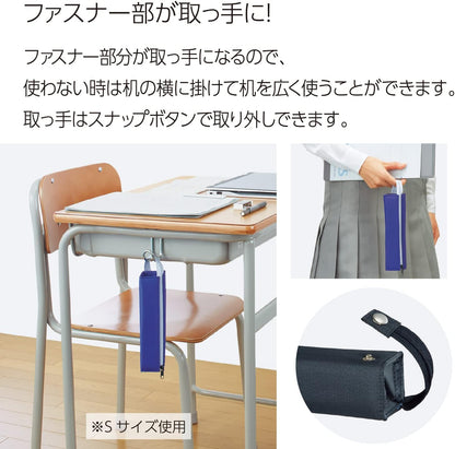 Kokuyo F-VBF122-8 Pencil Case, C2, Sheet Blue, Size L, Violet Blue
