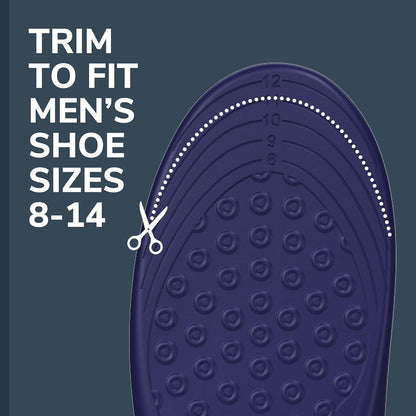 Dr. Scholl???s Plantar Fasciitis Pain Relief Orthotic Insoles, Immediately Relieves Pain: Heel, Spurs, Arch Support, Distributes Foot Pressure, Trim to Fit Shoe Inserts: Men's Size 8-13, 1 Pair