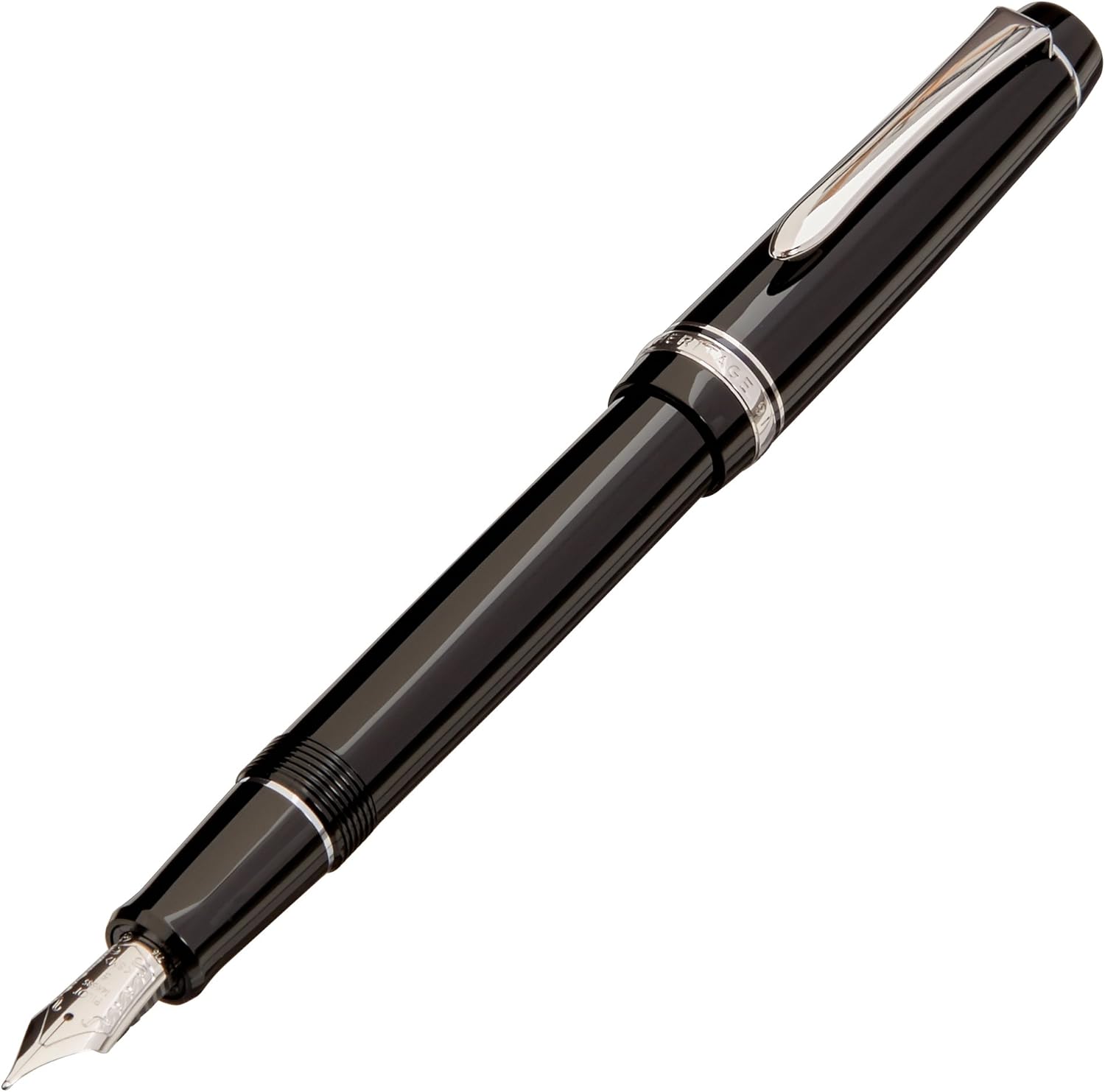 PILOT Fountain Pen Custom Heritage 91, SM-Nib, Black Body (FKVH-1MR-BSM), main image