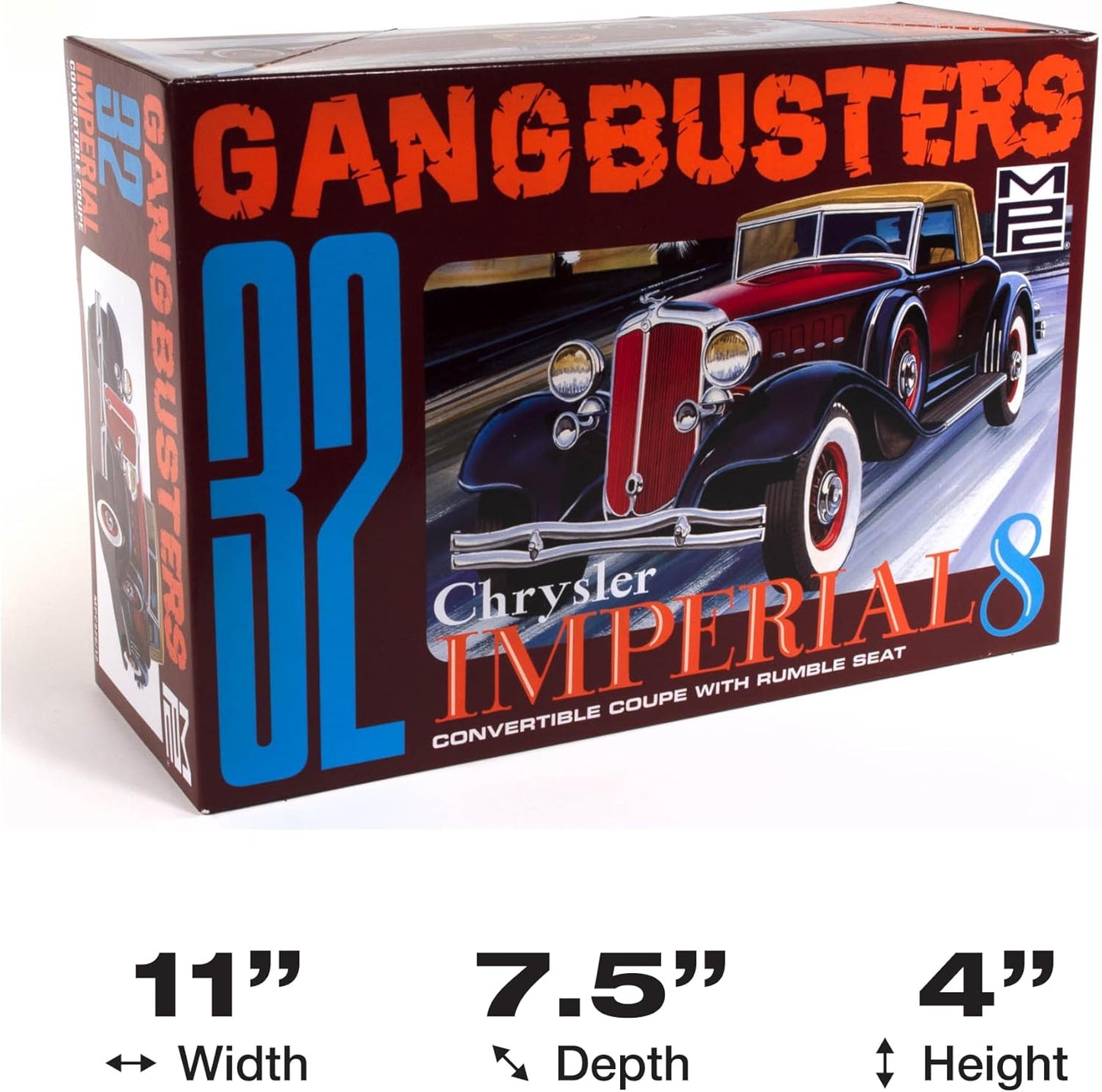 MPC 1932 Chrysler Imperial Gangbusters 1:25 Scale Model Kit