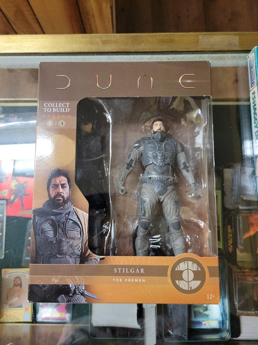 McFarlane Toys Dune Stilgar 7-inch Action Figure with Build-A Glossu ??”Beast??? Rabban Figure Parts, Multicolor