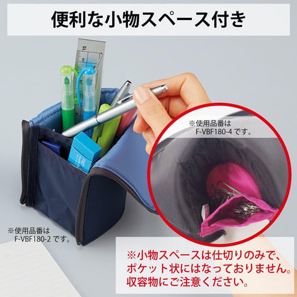 KOKUYO NEO CRITZ Pen Case (Large, Green x Navy)