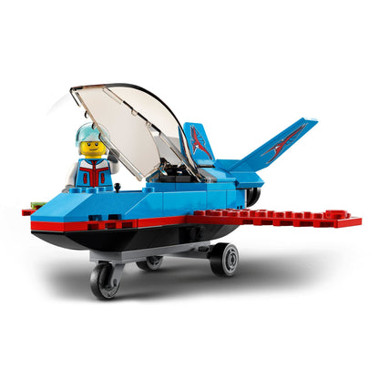 LEGO City Stunt Plane 60323 Building Kit; Fun Toy Jet Playset for Kids Aged 5