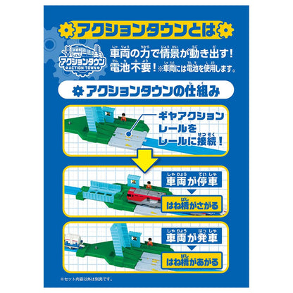 Takara Tomy (Plarail) J-32 Action Town: Large Swing Bridge Train Toy (For ages 3 and up)