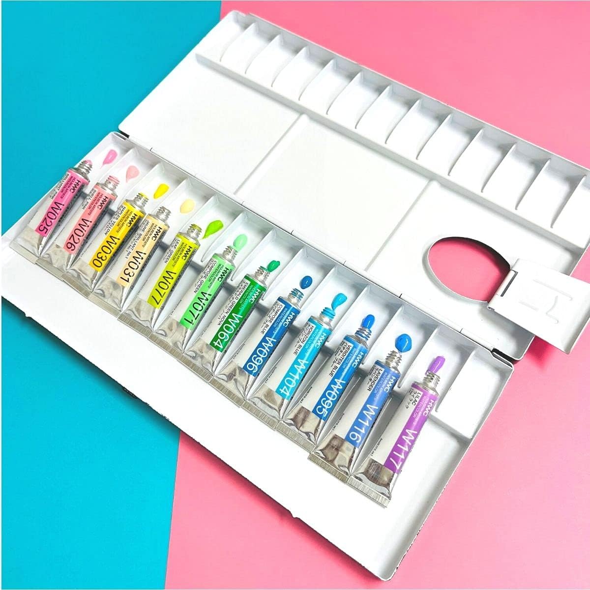 Holbein Artists' Watercolors - Pastels, Set of 12, 5 ml, Tubes