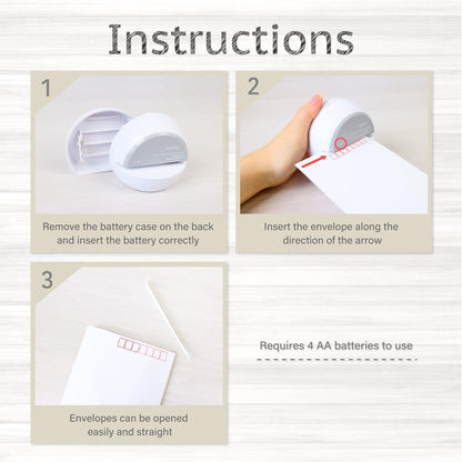 Electric Letter Opener White, LO80W,Letter openers Envelope, Envelope Opener, Asmix(Japan Import)