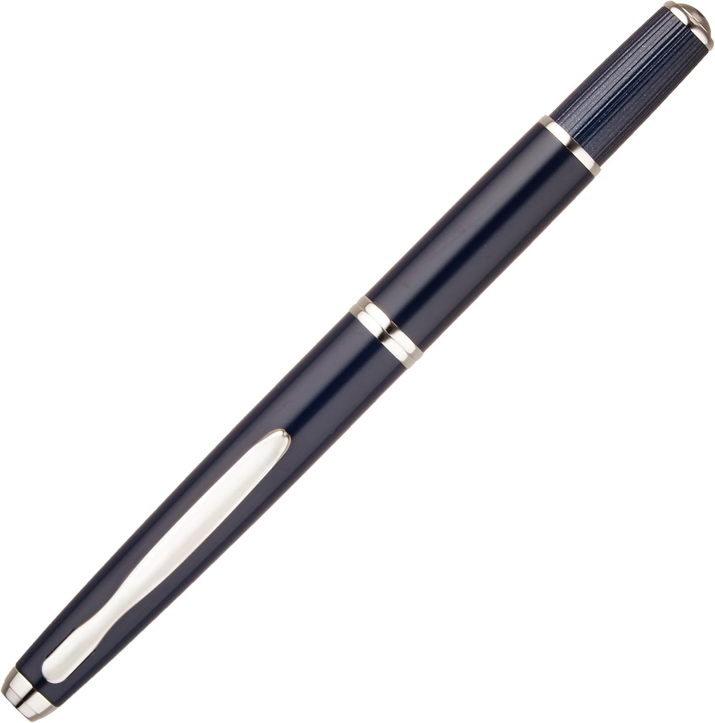 PILOT Fountain Pen Capless Fermo, Dark Blue Body, M-Nib, alternate view