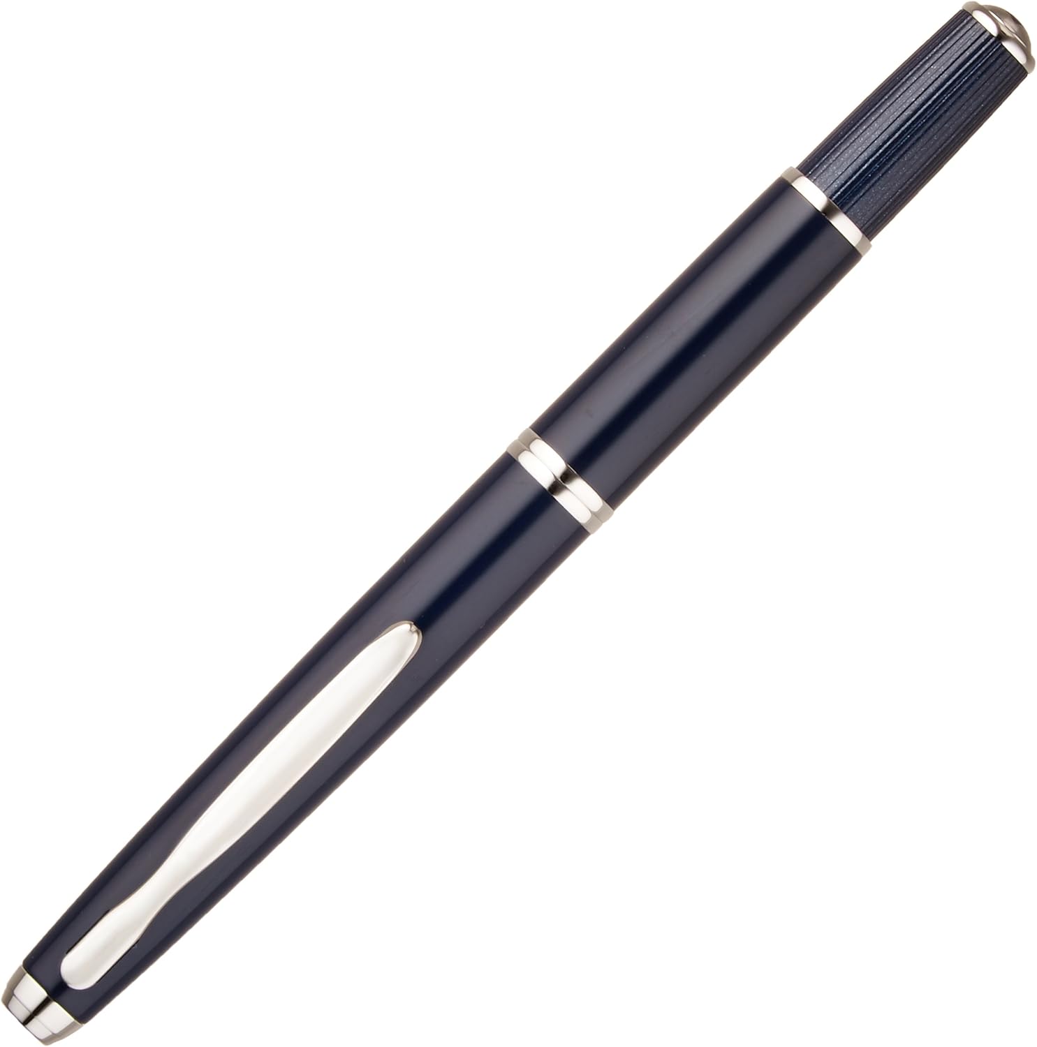 PILOT Fountain Pen Capless Fermo, Dark Blue Body, M-Nib, alternate view
