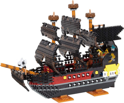nanoblock - Pirate Ship DX, Pirates, Advanced Hobby Series Building Kit