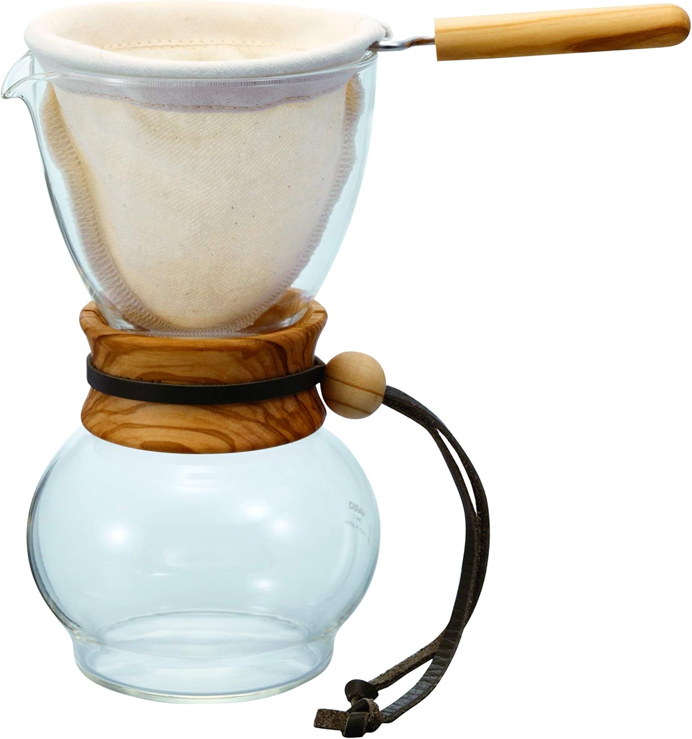 Hario Woodneck Drip Pot, 240 ml, Olive Wood
