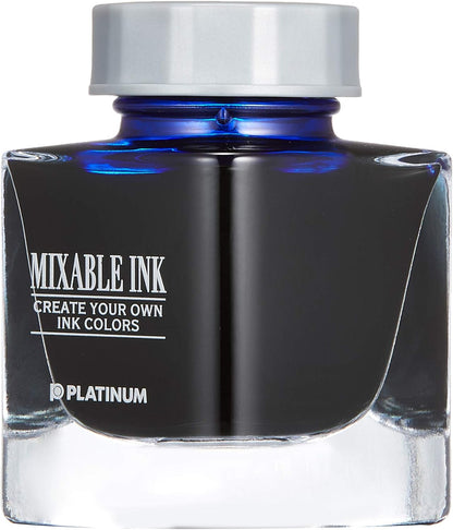 PLATINUM INKM-1000 Mixed Ink Mini Fountain Pen, 55 Aurora Blue
