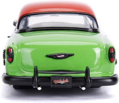 Jada Toys 1: 24 1953 Chevy Bel Air Hard Top W/Poison Ivy Figure, Green