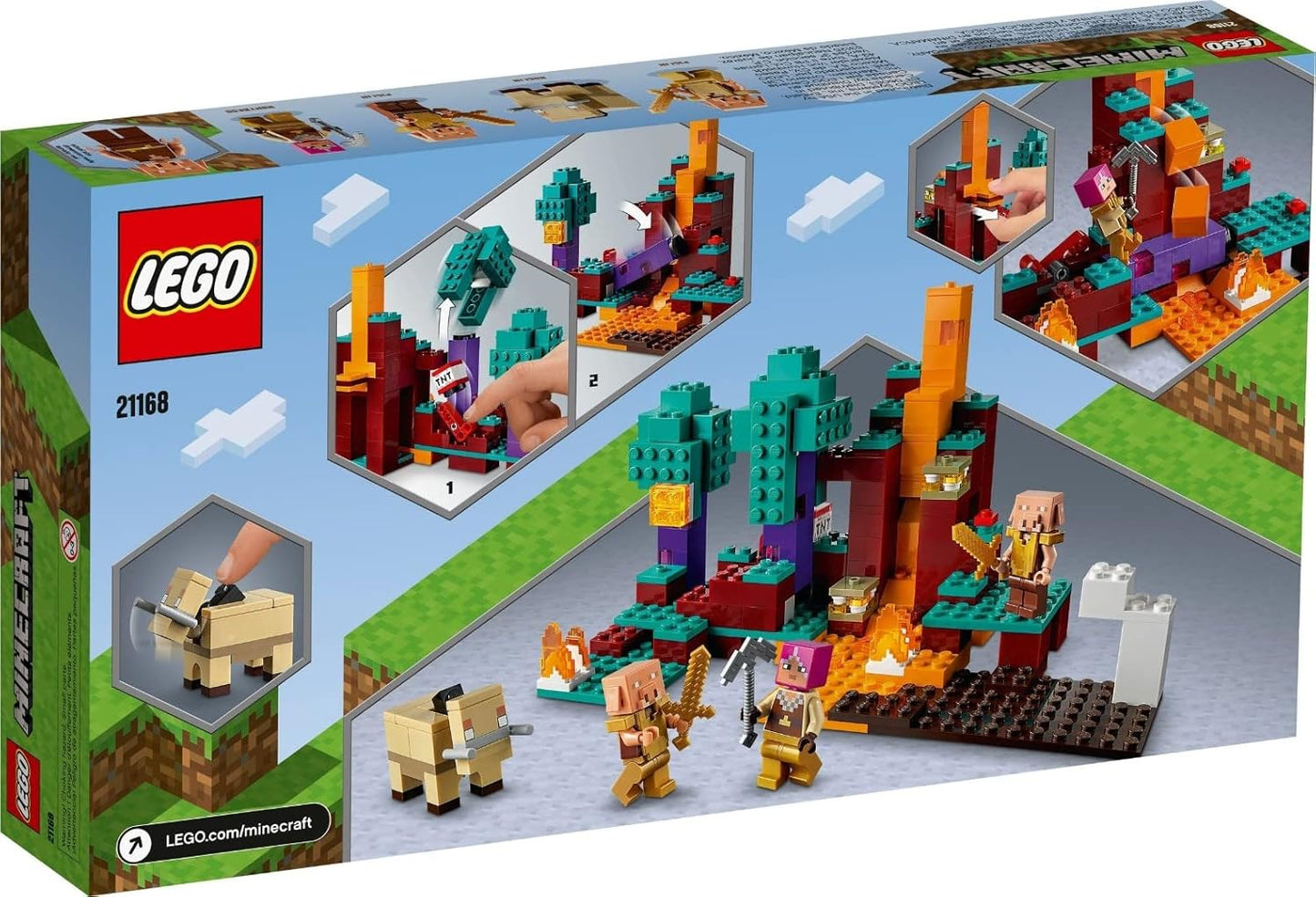 LEGO Minecraft Warped Forest 21168 Toy Blocks|Present|Video Game|Boys|Girls|Ages 8 And Up|Multicolor