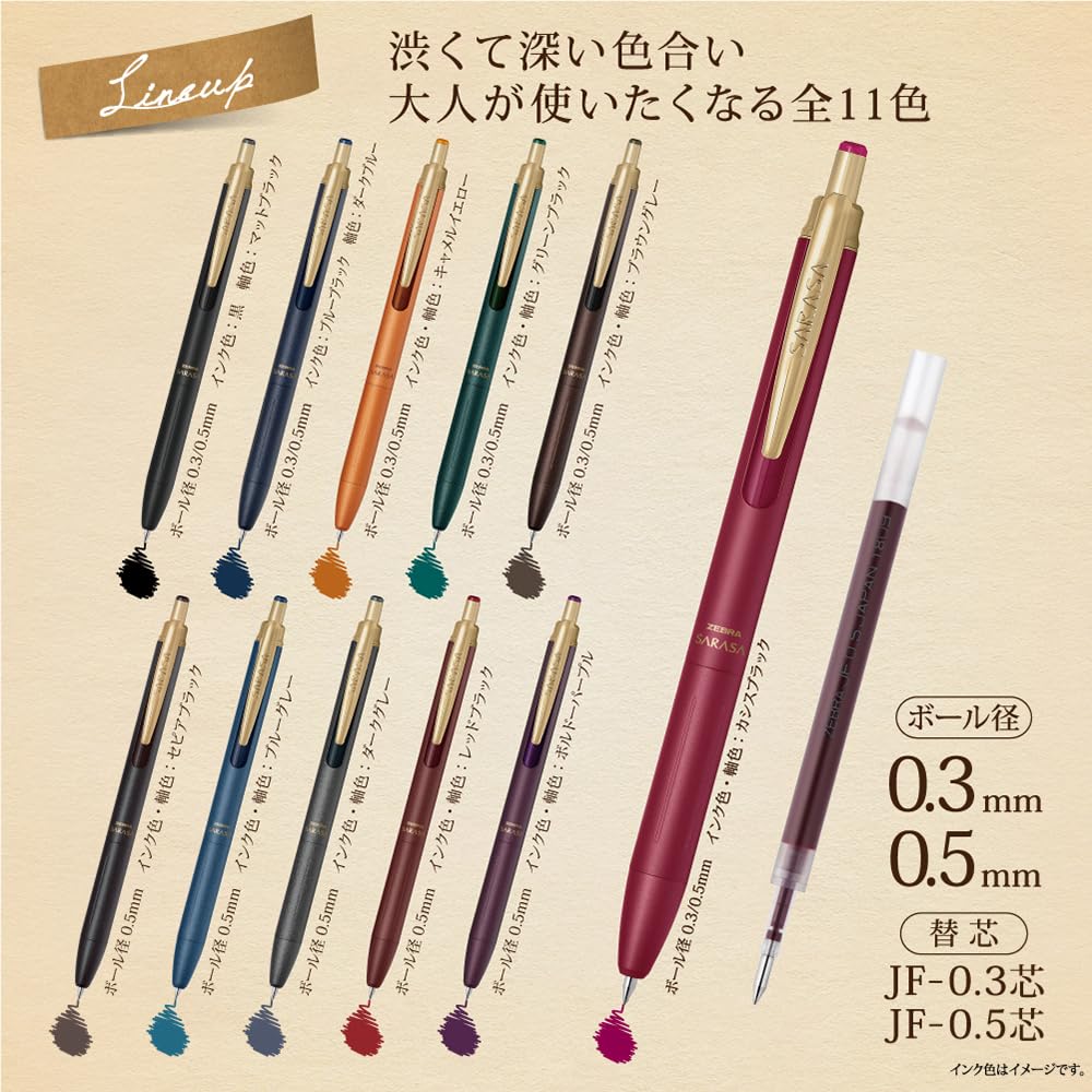 Zebra SARASA Grand P-JJ57-VBGR – 0.5mm Blue Gray