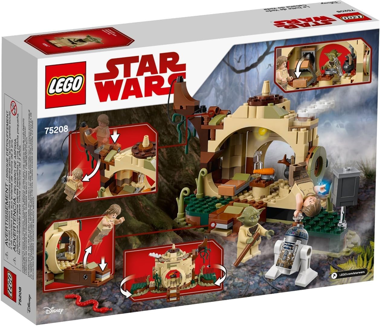 Star Wars Yoda???S Hut Building Set, Yoda & R2-D2 Droid Minifigures, Jedi Training Play Set