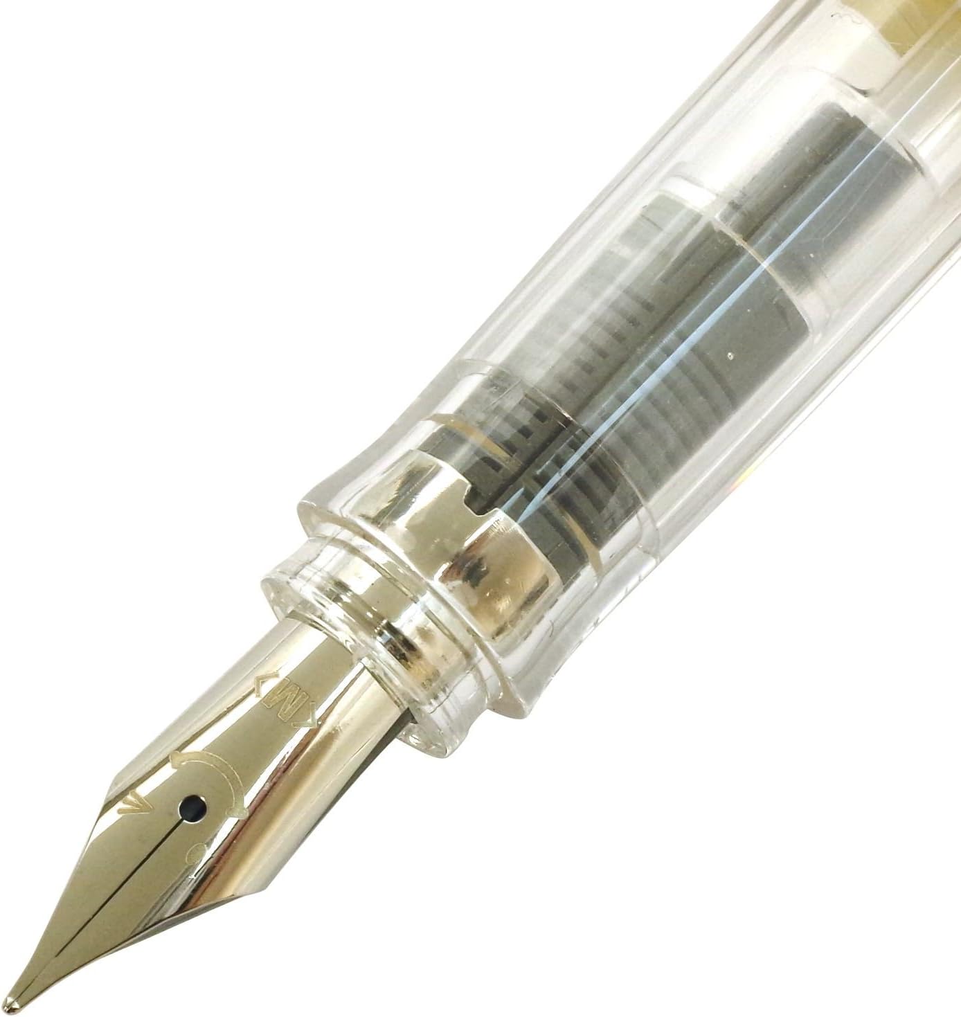 PILOT Kakuno Medium-Nib Fountain Pen, White Body Soft Yellow Cap Body (FKA-1SR-SYM), detail image