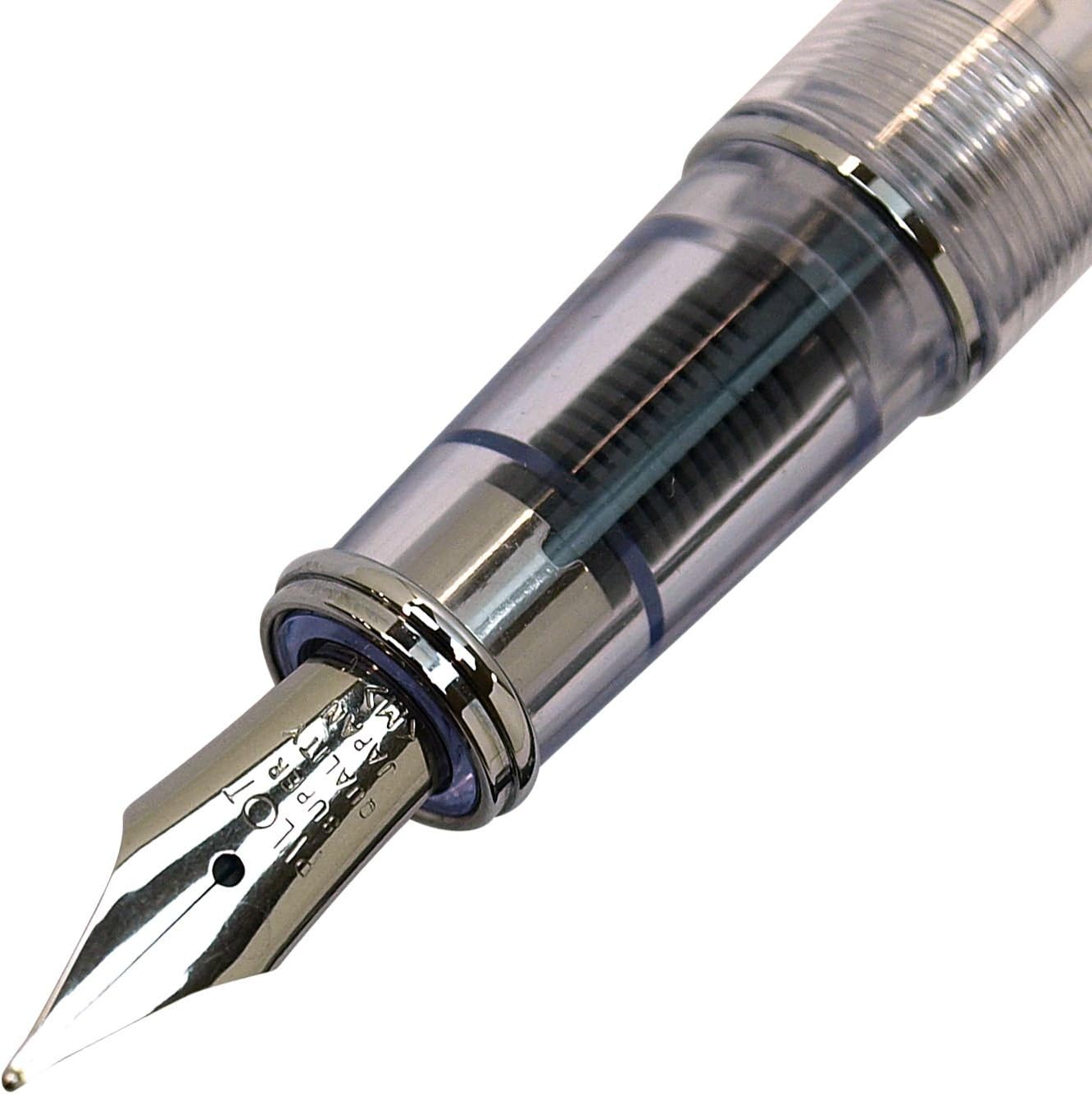 PILOT Prera Iro-Ai Medium-Nib Transparent Black Body Fountain Pen (FPRN-350R-TBM), alternate view