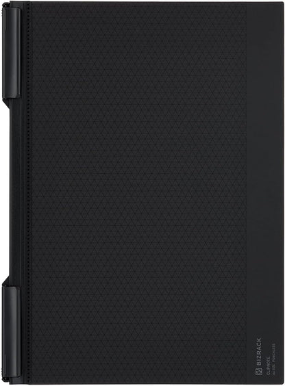 Kokuyo Bizrack Clipnote Punchless, Clip Folder, Holds up to 25 Sheets, A4-S, Brown Black, Japan Import (NO-BRCN202D)
