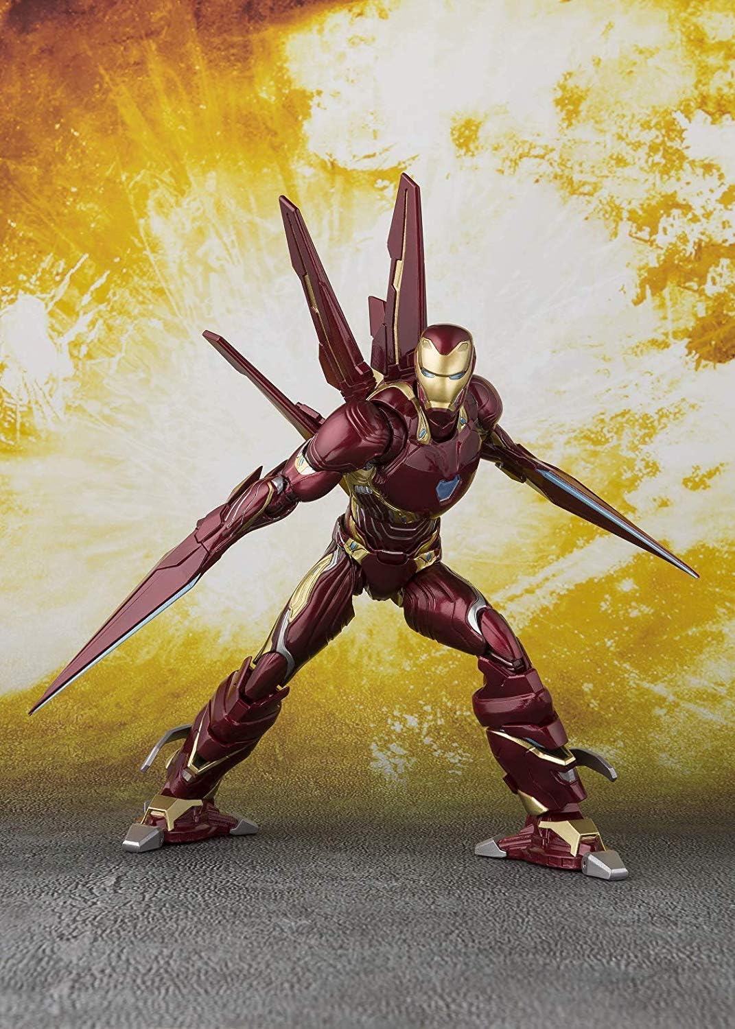 TAMASHII NATIONS Bandai S.H.Figuarts Iron Man MK-50 Nano Weapon Set Avengers Infinity War Action Figure