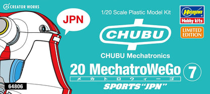 Hasegawa 1/20 Creator Works Series Mechatro Wego No. 07 Supporter Scale Plastic Model