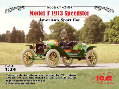 ICM ICM24015 1:24-Model T 1913 Speedster, US Sports Car