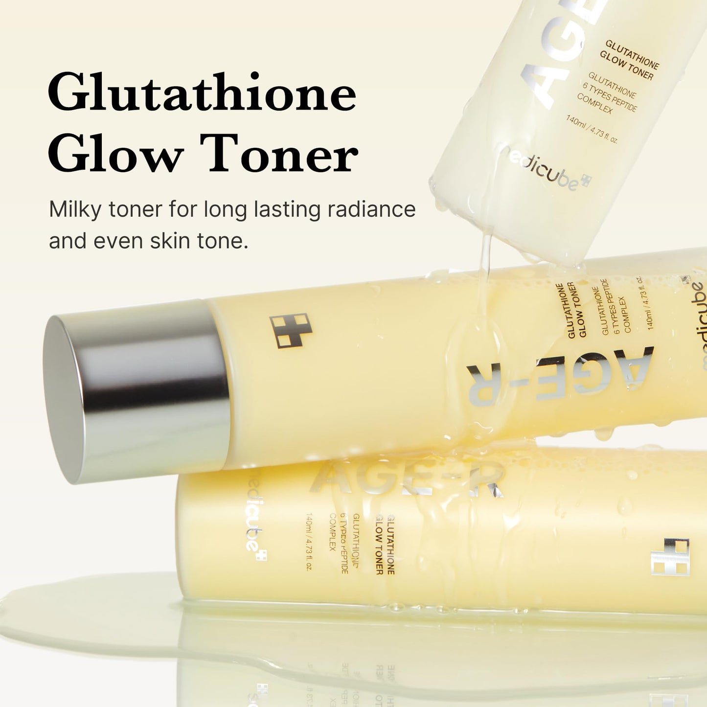 Medicube Glutathione Grotoner, Korean Skin Care Serum, 140 ml