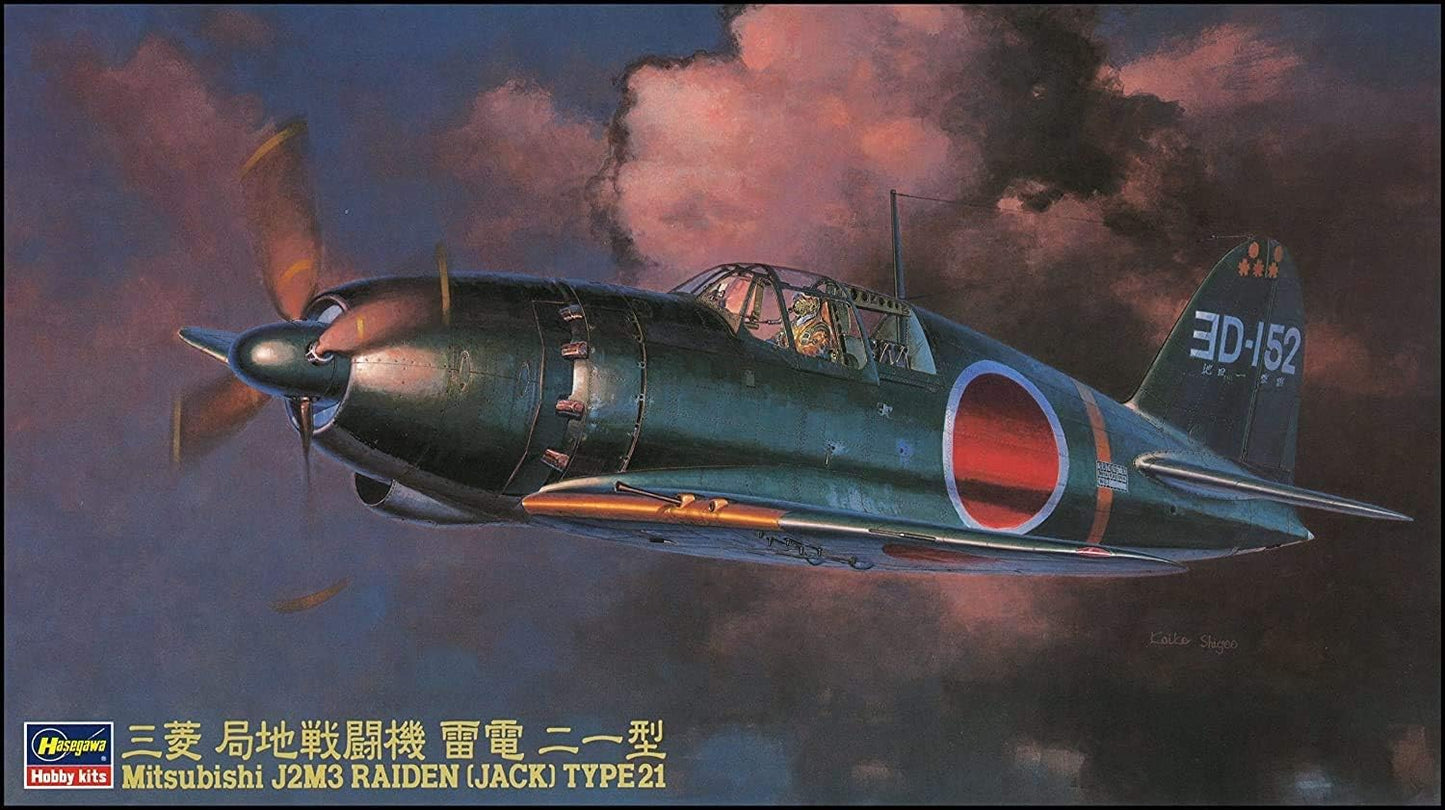 Hasegawa 1/48 Mitsubishi J2M3 Rgional Battle Plane Raiden (Jack) Type21 by