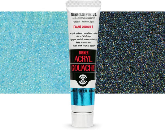 Turner Colour Works Acryl Gouache Artist Acrylic Paint - Single 20 ml Tube - Lam?? Blue Diamond