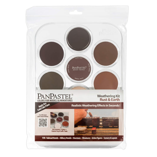 PanPastel Artist Pastels by Golden, Rust & Earth Set, 7 Color, Professional Artist Pastels, Unique Pan Format (Cake-Like)