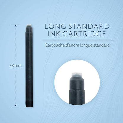Waterman Large Standard Ink Cartridges Permanent Black