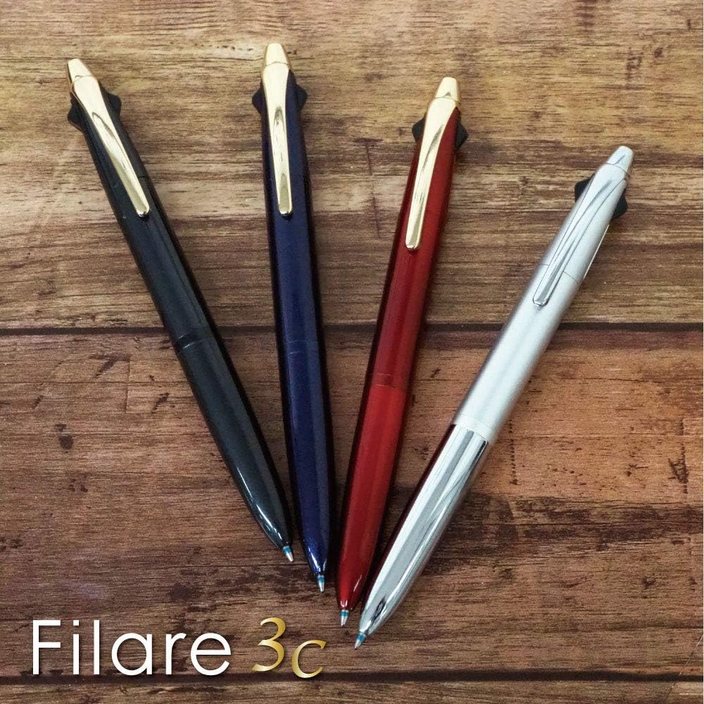 ZEBRA P-B3A12-BK 3 Colored Ballpoint Pen Filler 3C 0.7mm Black