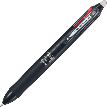 PILOT Frixion Ball Knock 4-Color Gel Ink Multi-Pen, Brown Body (LKFB-80EF-BN)