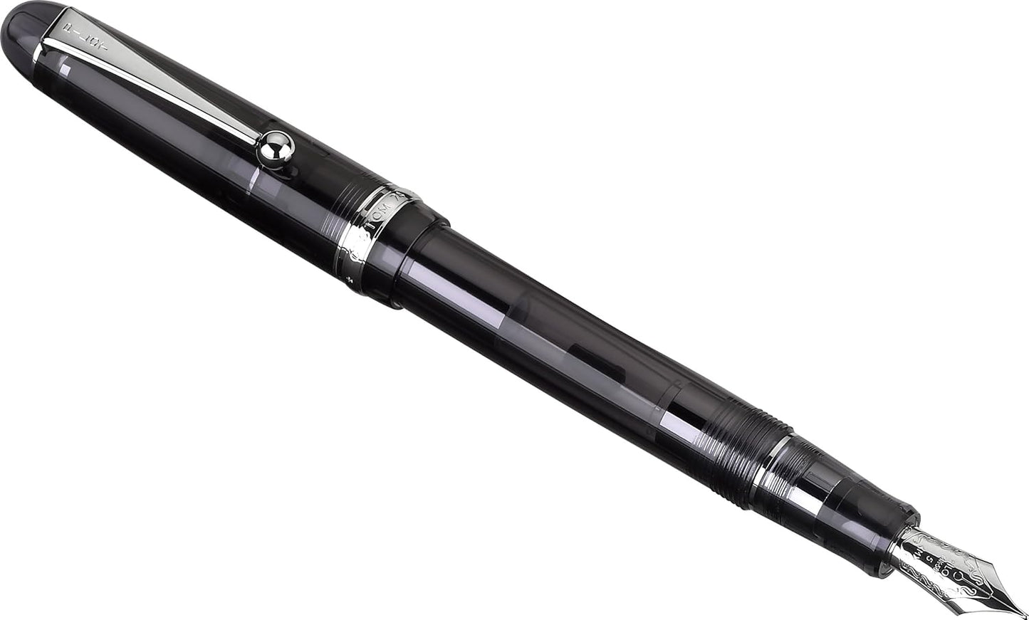 PILOT Custom 74 Fountain Pen, Black Smoke Barrel, Medium Nib (60955)
