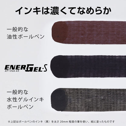 ぺんてる ゲルインキボールペン エナージェルS 0.5mm 黒 10本 BLN125-A