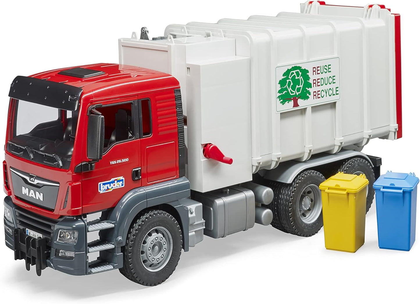 Bruder Man Tgs Side Loading Garbage Truck Vehicles-Toys