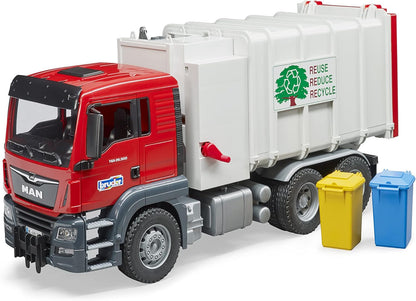 Bruder Man Tgs Side Loading Garbage Truck Vehicles-Toys