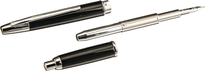 PILOT Fountain Pen Capless Decimo, Black Body, M-Nib (FCT-15SR-B-M)
