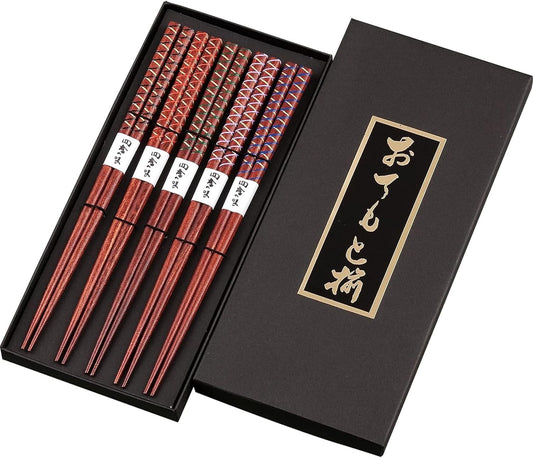 Sunlife 703786 Dyed Wood Mesh 8.9 inches (22.5 cm), Set of 5 Pairs in Black Box