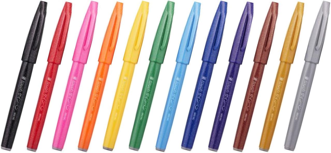 Pentel pen touch felt-tip pen 12 color set SES15C-12 (japan import)