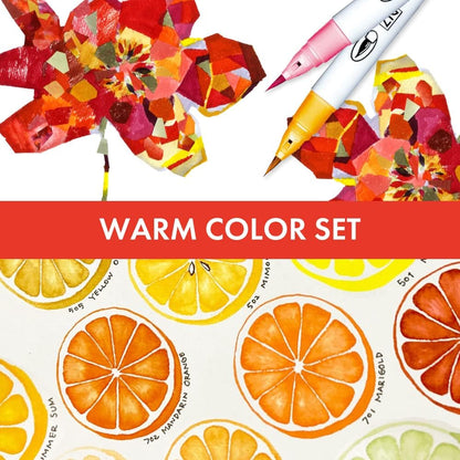 Kuretake ZIG Clean Color Real Brush, 30 colors set C, Flexible Brush Tips, Watercolor Pens for Painting, Drawing, Calligraphy and Brush Lettering for Artists, Made in Japan