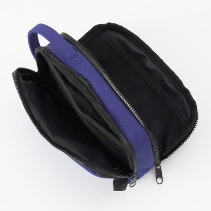 DESIGNPHIL Midori 41786006 Pencil Case, 2-Way Pouch, Pen Pouch, Cordura, Blue