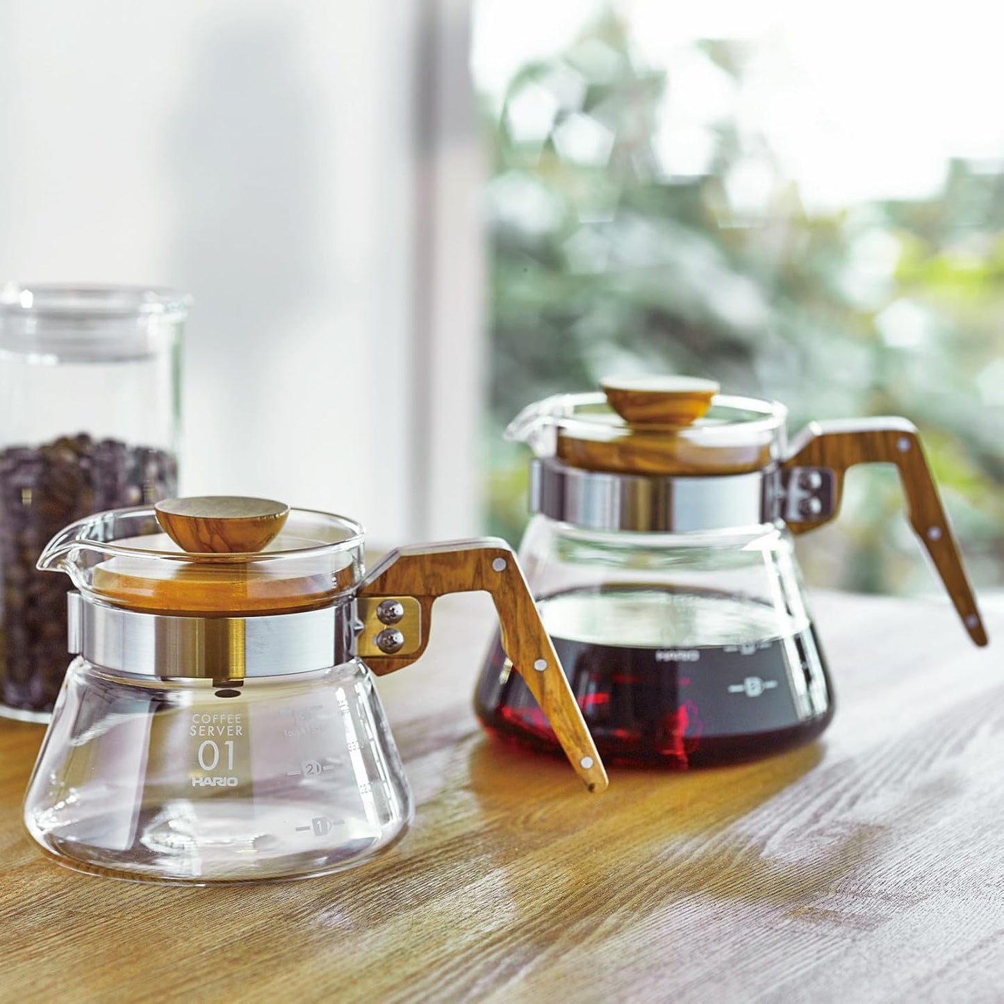 Hario V60 Olive Wood Coffee Server, 600ml