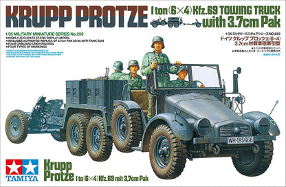 Tamiya Models Krupp Protze Towing Truck with 37mm Pak Model Kit