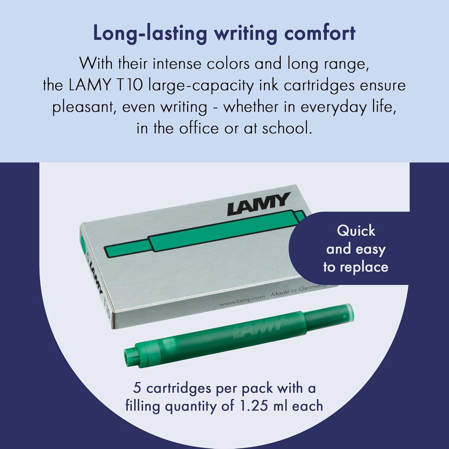 Lamy T10 Ink Cartridge Green