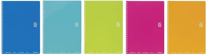 Kokuyo Soft Ring Notebook dot-Filled Borders semi B5 Blues -SV301BT-B [5 Books]