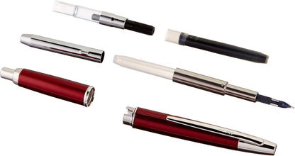 PILOT Fountain Pen Capless Decimo, Red Body, M-Nib (FCT-15SR-R-M)