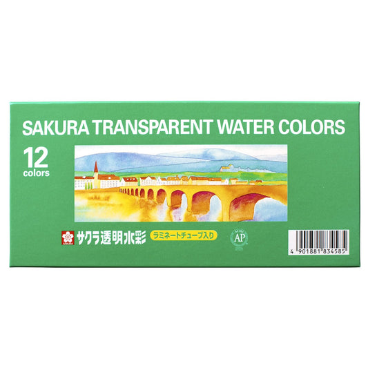 Sakura Craypas OW12 Clear Watercolor Paint, Set of 12 Colors