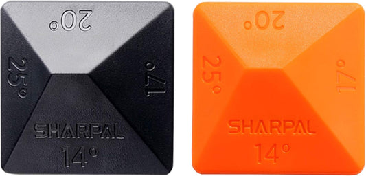 SHARPAL 196N ANGLE PYRAMID Whetstone Knife Blade Sharpener Sharpening Stone Angle Guide 2-Pack, 4 Universal Angles-14??, 17??, 20??, 25??