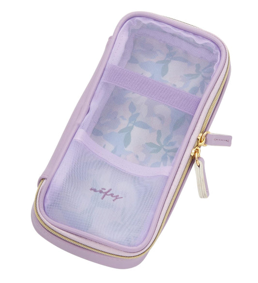 Raymei Fujii NSF1221V Nofesu Round Mesh Milky Violet Pencil Case