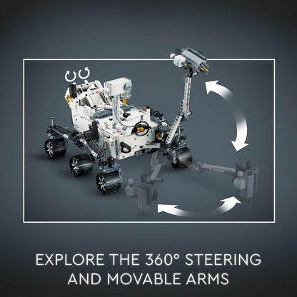 LEGO Technic NASA Mars Rover Perseverance Space Model with AR Application Experience, Construction Toy Vehicle Science and Engineering, Gift for Boys and Girls 10 Years Old and Over 42158